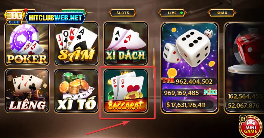 Anh em chọn game bài Baccarat