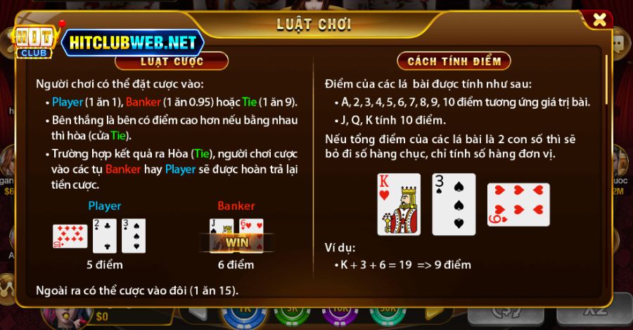 Người chơi tìm hiểu quy luật cụ thể của Baccarat Hitclubweb